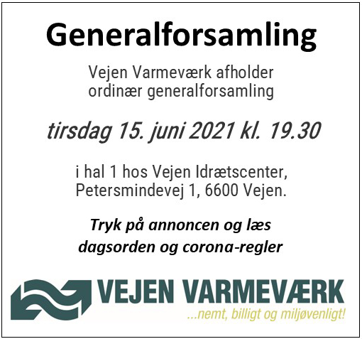 Vejen Varmeværk - generalforsamling