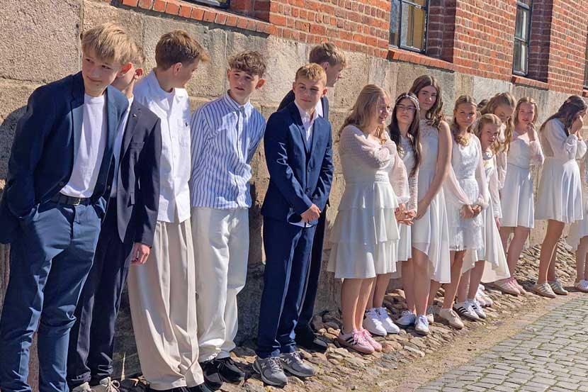 Nervøse konfirmander