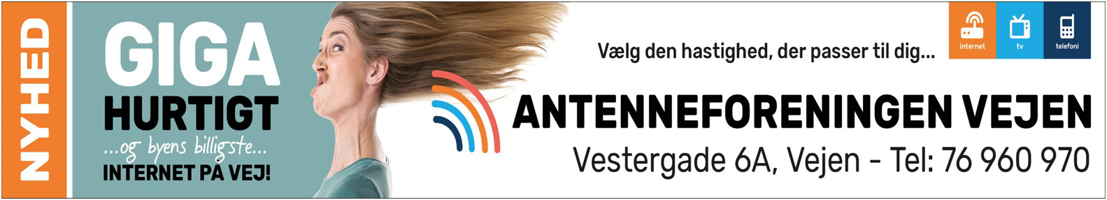 Vejen Antenneforening højere