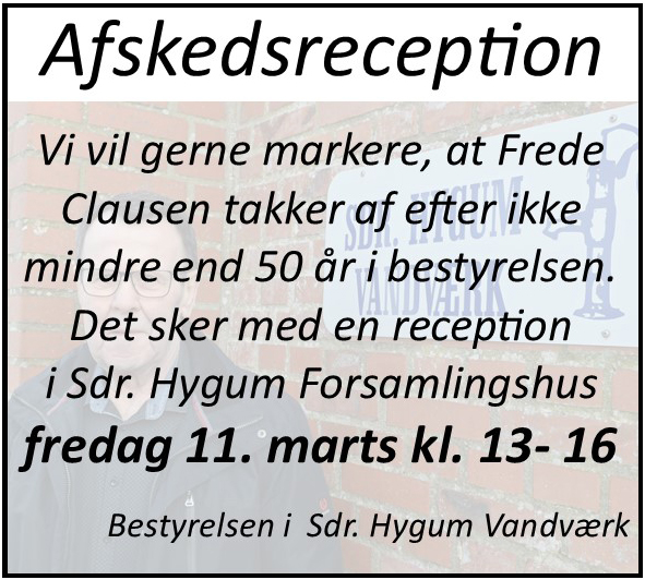 Frede Clausen - afskedsreception
