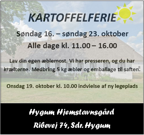Hygum Hjemstavnsgård - kartoffelferie 2022