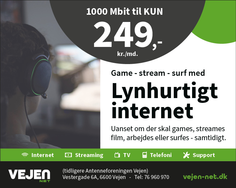 Vejen-Net - sideannonce