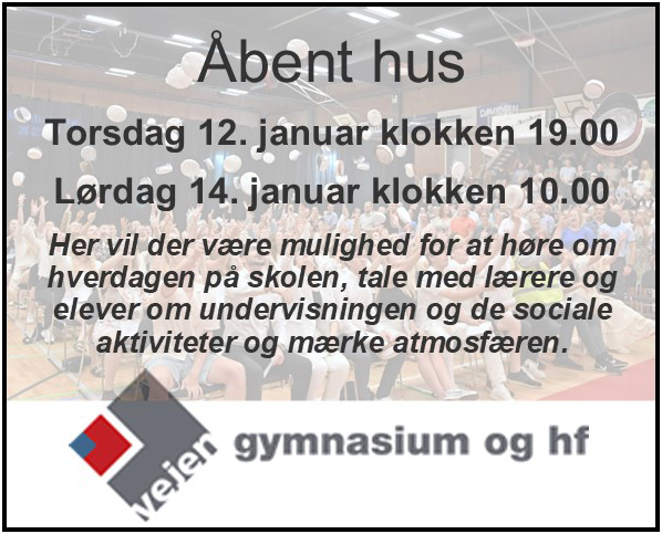 Vejen Gymnasium - åbent hus 2023