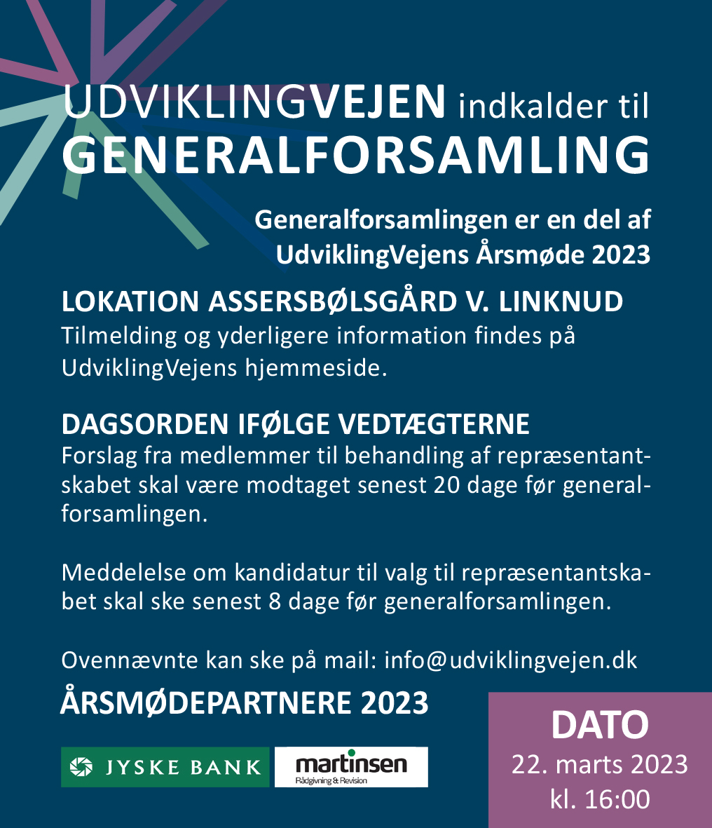 Udvikling Vejen - generalforsamling 2023