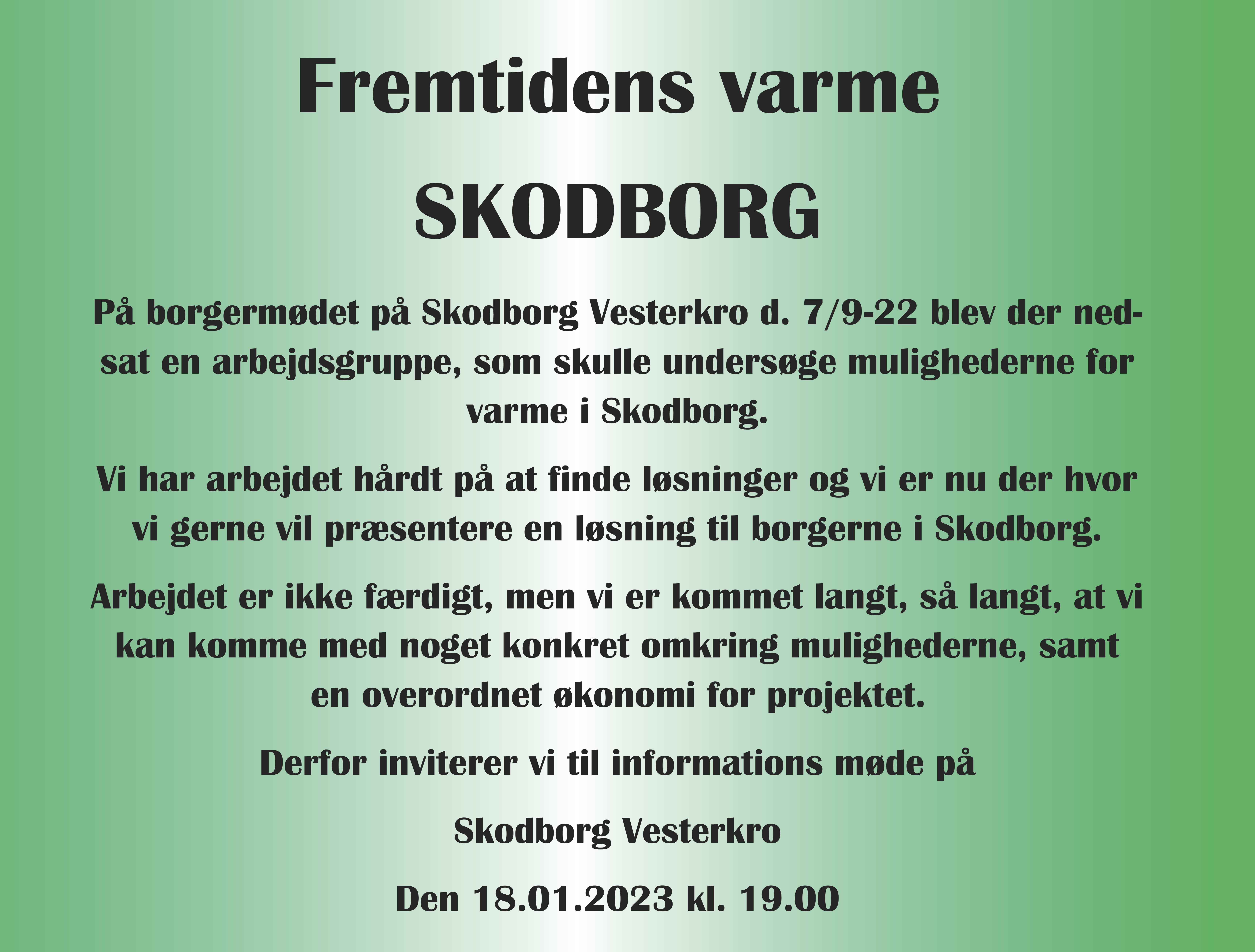 Skodborg - møde om fjernvarme