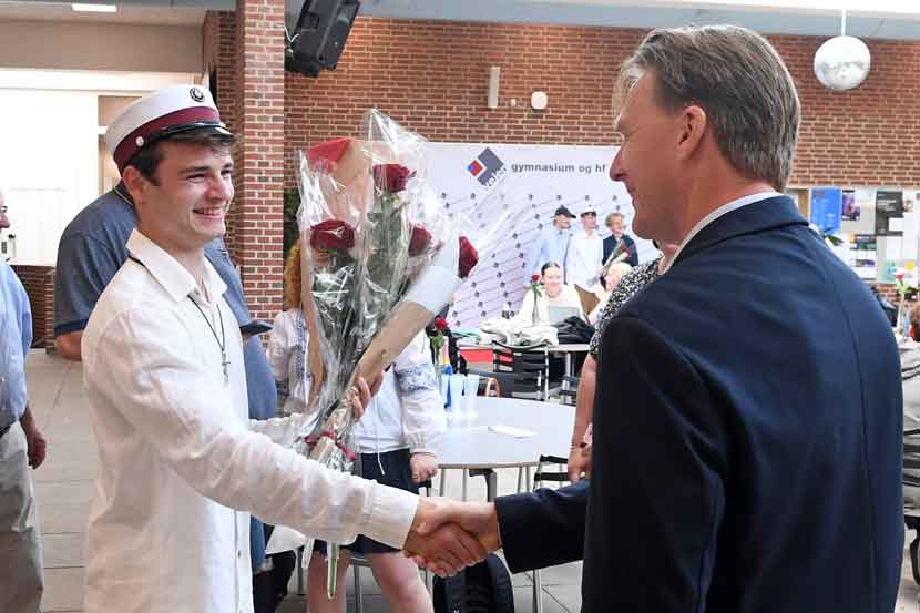 vejen gymnasium studenter 25 05