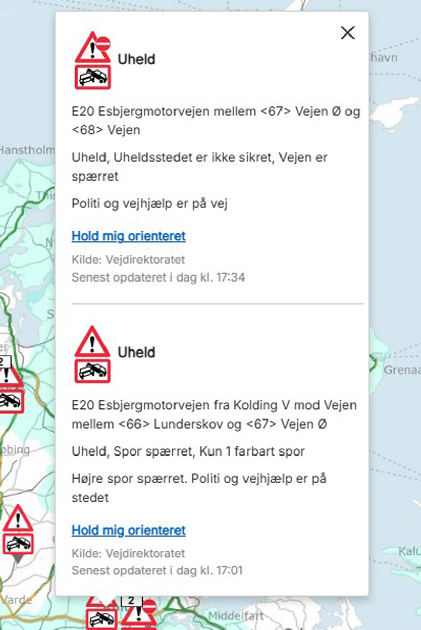 fuh motorvejen kort