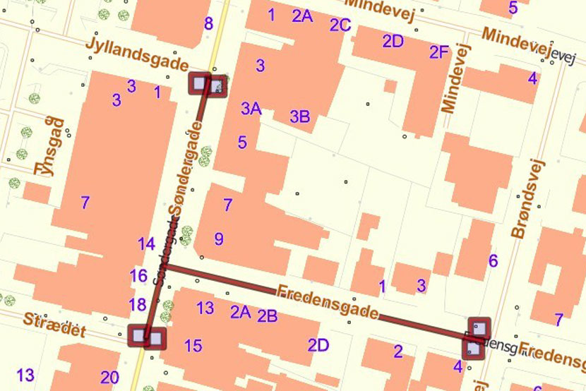 sondergade kort